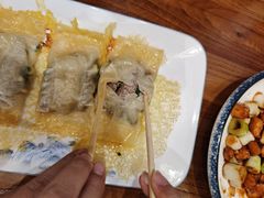 -东来菜馆•手抓海鲜家常菜•海鲜锅贴(鸽子窝店)