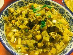 野笋炒雪菜肉沫-国生茶庄·地道农家菜团建活动