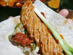 烙馍卷馓子-嘚味徐州烧烤特色菜