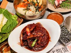 -草家酱蟹炭火烤肉店(珲春南路一店)