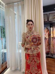 -懿沉香中式嫁衣礼服秀禾服龙凤褂马来褂旗袍总店