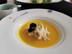 浓汤荷仙姑配松露-纳地素食(石门公园店)