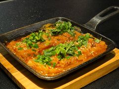 蒜香铁板包浆豆腐-辣尚瘾·烤鱼·新川菜(牡丹园直营店)