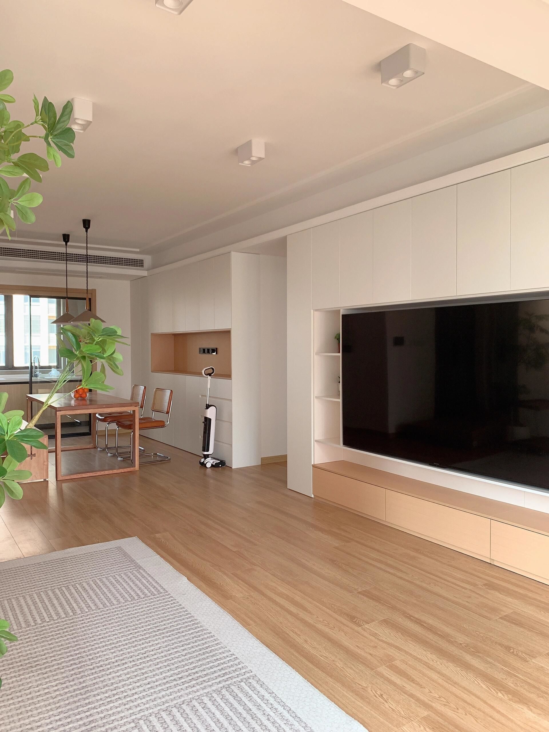 原木风通铺木地板真的绝绝子