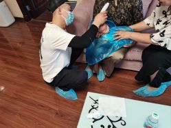 点击看大图 -慧婴轩婴儿理胎发胎毛笔胎毛画手足印(通州店)