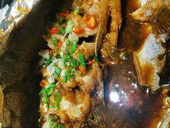 锡纸黄花鱼-419海鲜烧烤大排档