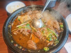 烧椒豆花牛柳-小六汤包砂煲菜(文景路店)