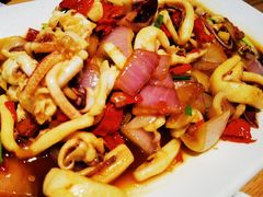 辣炒鱿鱼-金海湾海鲜排档(朱家尖店)