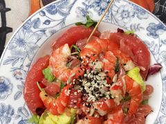 泰式风味罗望子虎虾柚子沙拉-弗兰克牛排西餐厅Ribone steak house(柠檬花园店)