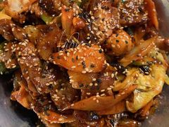 鱿鱼炒五花肉-富乐满韩国正宗炸鸡韩国料理(虹泉路店)