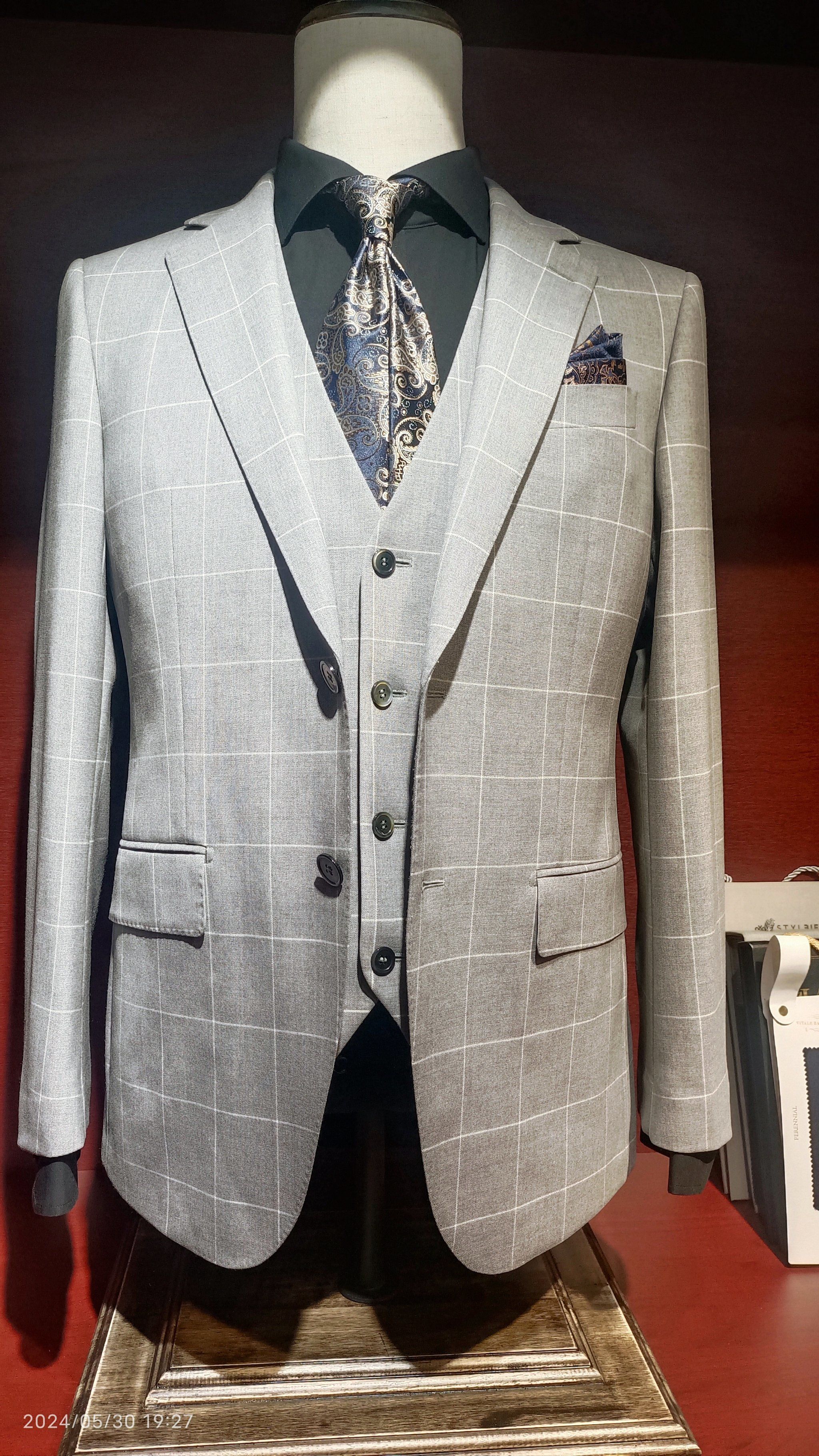 天津西服定制西装夏日新款