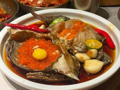-草家酱蟹炭火烤肉店(珲春南路二店)