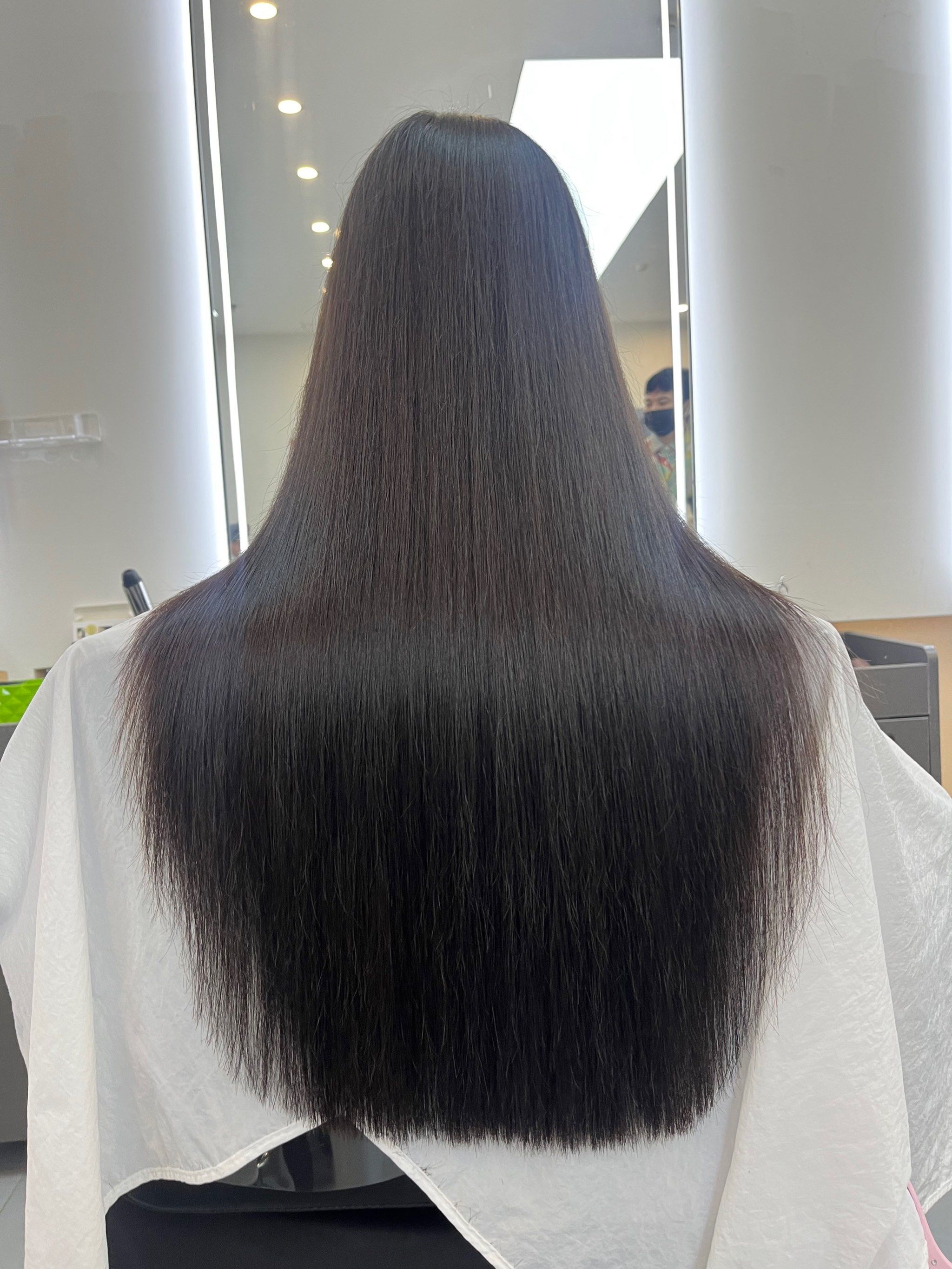 丝滑直发超柔顺