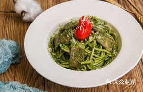 Basil Bacon Pesto Pasta