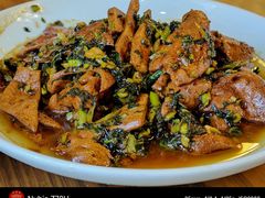咸菜炒猪肝-双塔老饭店