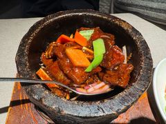 石锅黑椒煎炒牛仔骨-蟹榭·本帮江浙菜·蟹宴(五角场合生汇商场店)