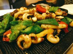 青椒铁板鱿鱼-山泉公馆酒家(广州东站店)