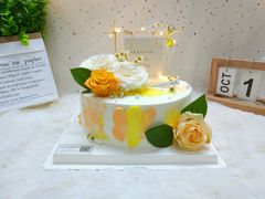 8寸乳脂奶油纯白花嫁-Miss蜜思烘焙(城市广场店)