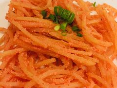 明太子炒土豆丝-百步拉面