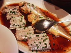 清蒸带鱼小黄鱼拼牌-阿明小菜·海鲜·上海菜(浦建路店)