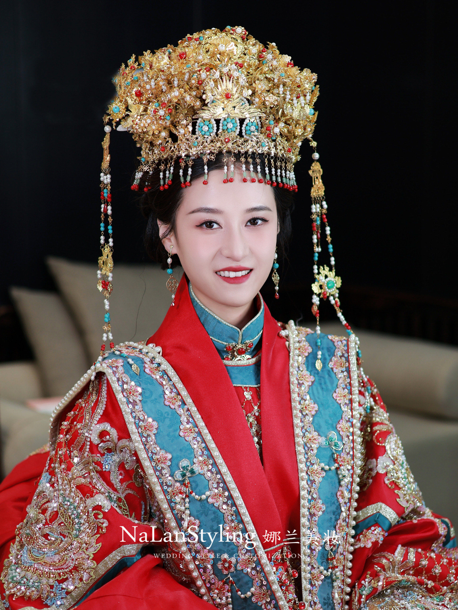 端庄大气华贵的明制婚服