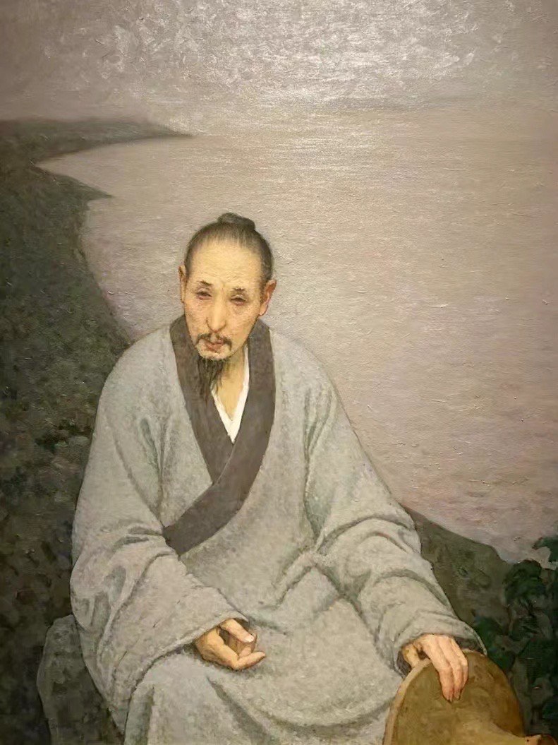 靳尚谊《八大山人》布面油画 2006 中国美术馆藏