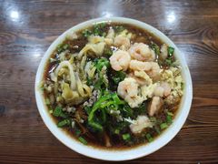 青椒榨菜肉丝虾仁炒蛋面-吉祥面馆(孩儿巷北路店)