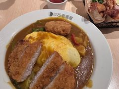 炸猪排咖喱蛋包饭蔬菜-CoCo壱番屋(世贸天阶店)