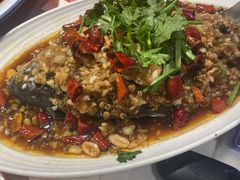 蒜爆鱼-杨氏青龙虾·羊蝎子(托乐嘉店)