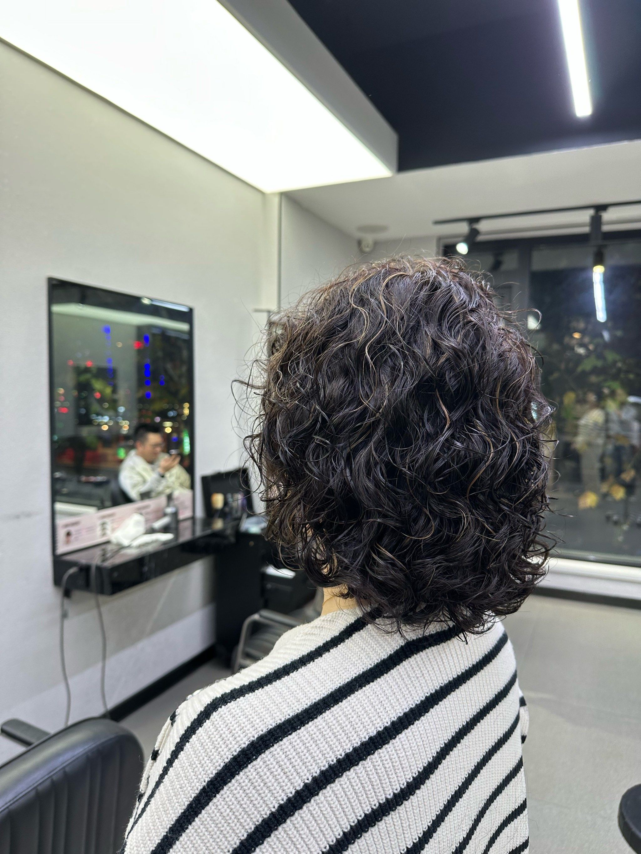 中发慵懒感烫发