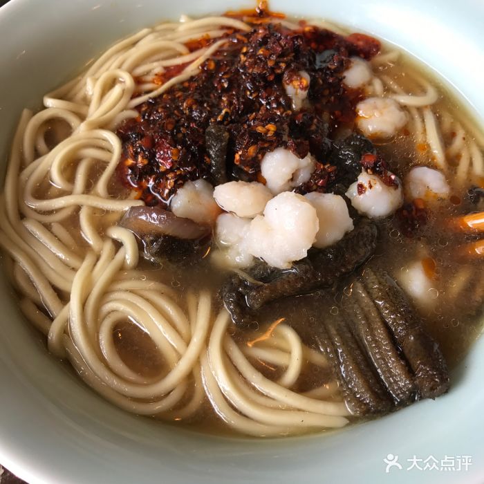 杭州奎元馆虾爆鳝面图片