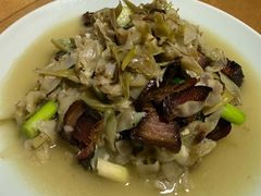 栀子花炒腊肉-天然居农家乐(温泉南路店)