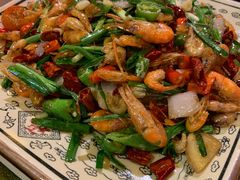 韭菜炒邛海虾-宋记冕宁土菜馆(海门渔村二店)