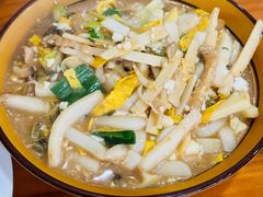 糟肉笋干炒年糕-老袁炒年糕(富豪路店)