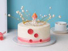 珍珠花结-熊猫不走蛋糕（同城送）(长沙店)