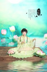 -后宫·古装汉服京剧儿童亲子全家福摄影