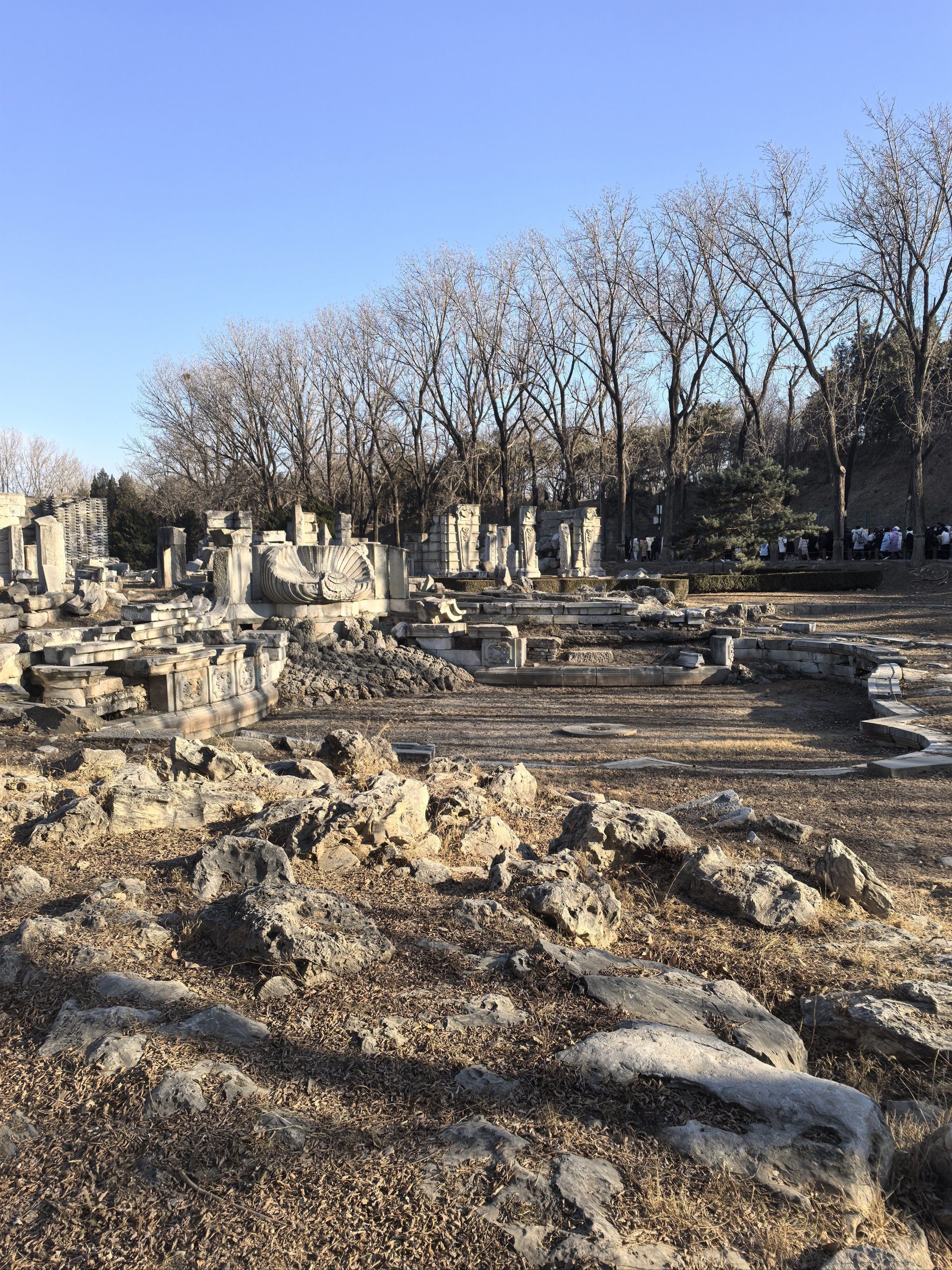 春节期间圆明园现状