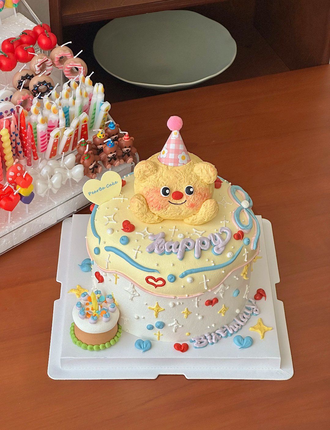 好可爱的黄油小熊生日蛋糕,宝宝你是最可爱