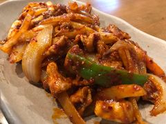 五花肉鱿鱼-包装马车·韩国料理·포장마차