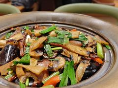 爆炒赤松茸黑牛肝菌-云海肴·汽锅鸡·云南代表菜(曲江大悦城店)