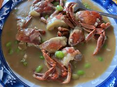 面拖六月黄-丫丫蟹庄·苏式园林农家乐·阳澄湖大闸蟹(阳澄湖莲花岛店)