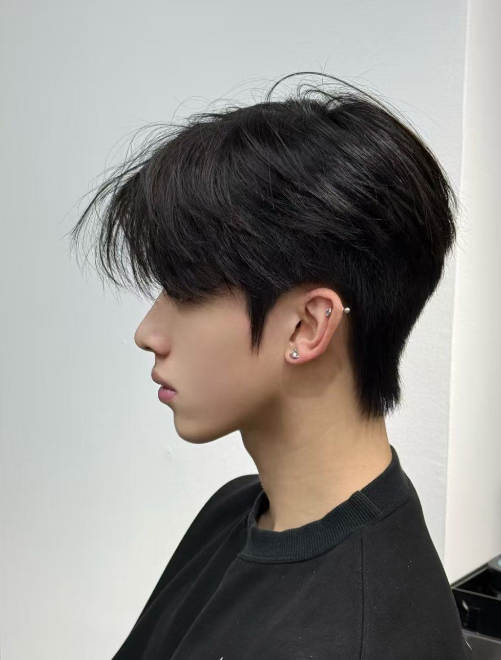 潮流男短发look
