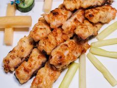 鲜羊肚菌煎酿虾饺皇-渔意如意·首创金鲷顺德鱼生