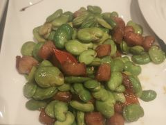 蚕豆米炒猪颈肉-唐拉雅秀酒店-唐苑中餐厅