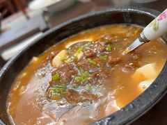 石锅嫩豆腐滑牛肉-茶港食堂(武昌店)