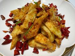 霸王脆皮茄子-必点海鲜·海肠捞饭大王(滨江道店)