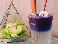 蝶豆汁-香蕉叶餐厅(是隆店)