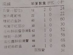 账单-糖朝(尖沙咀店)