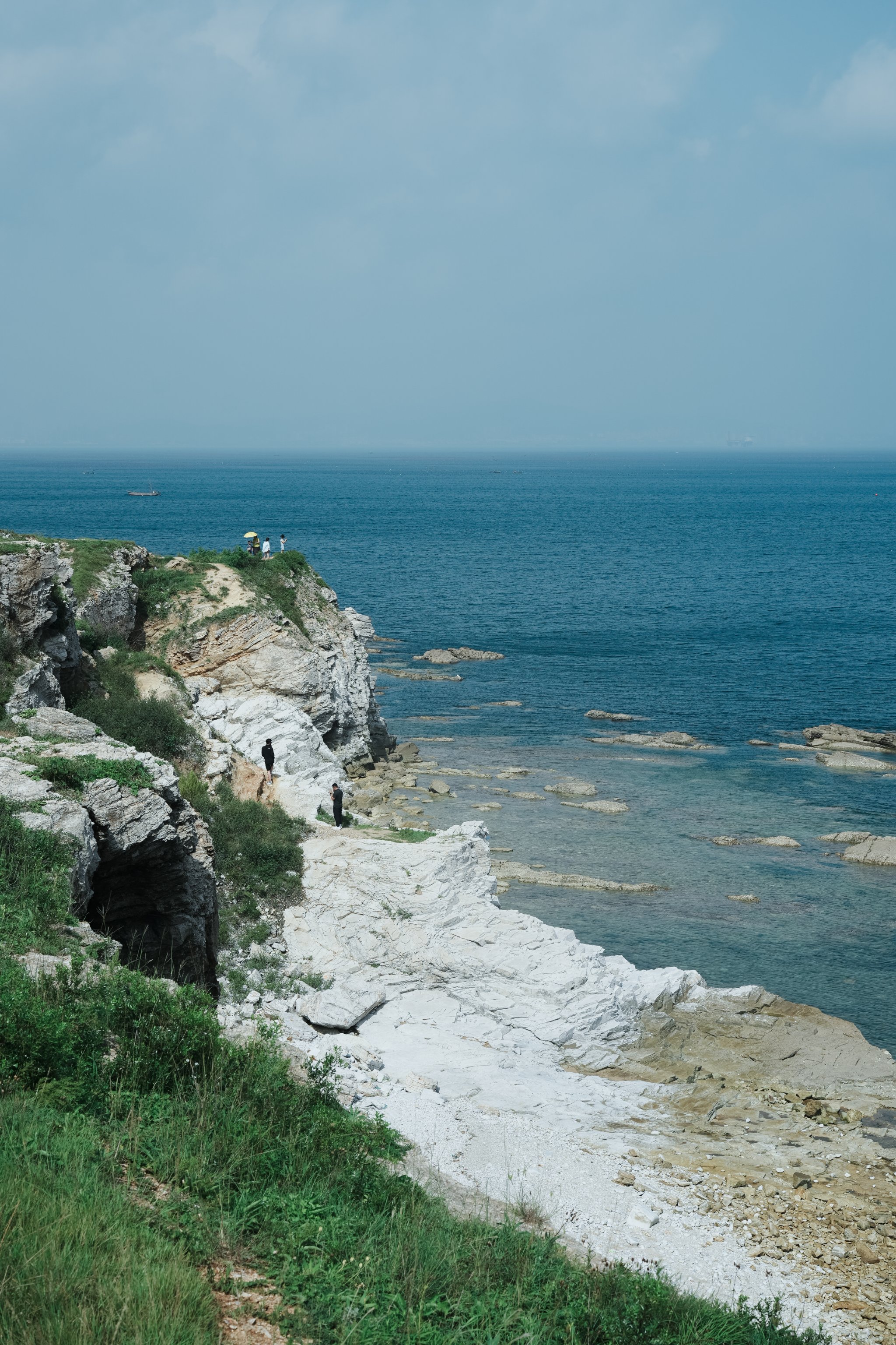 烟台山海边图片