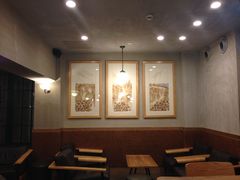 三幅用Espresso作的画-星巴克(武康路店)